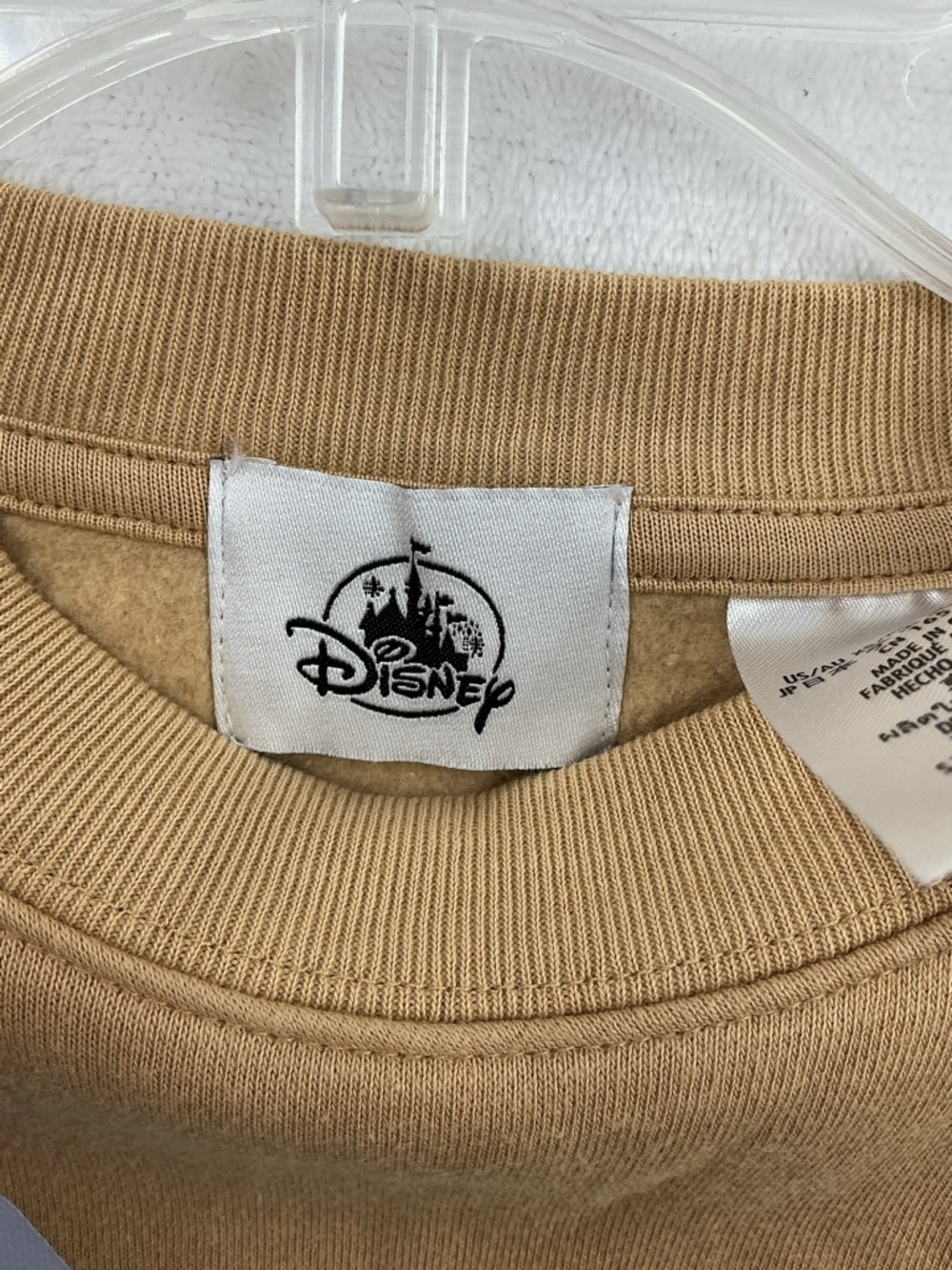Disney Tan Goofy Skiing Graphic Crewneck Sweater 788 - Picture 6 of 6